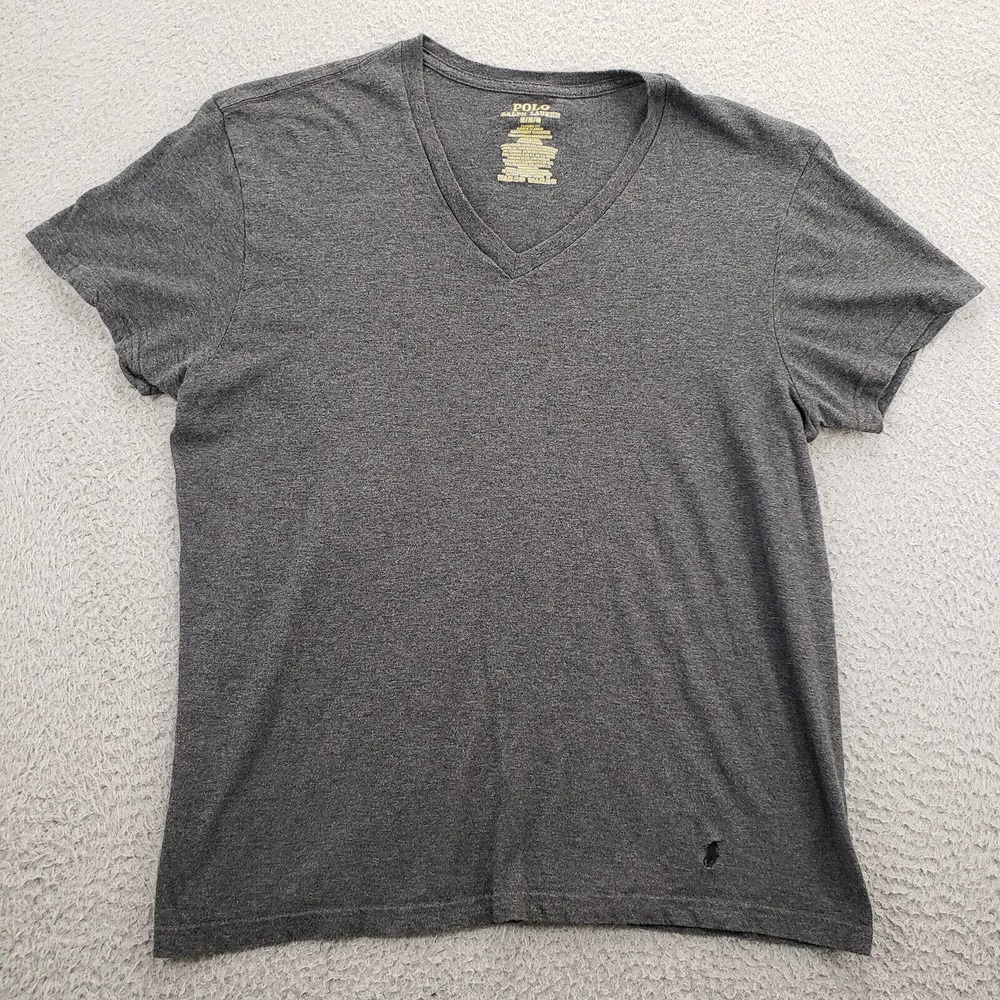 Polo Ralph Lauren Shirt Womens Medium Grey Classic Fit T-shirt